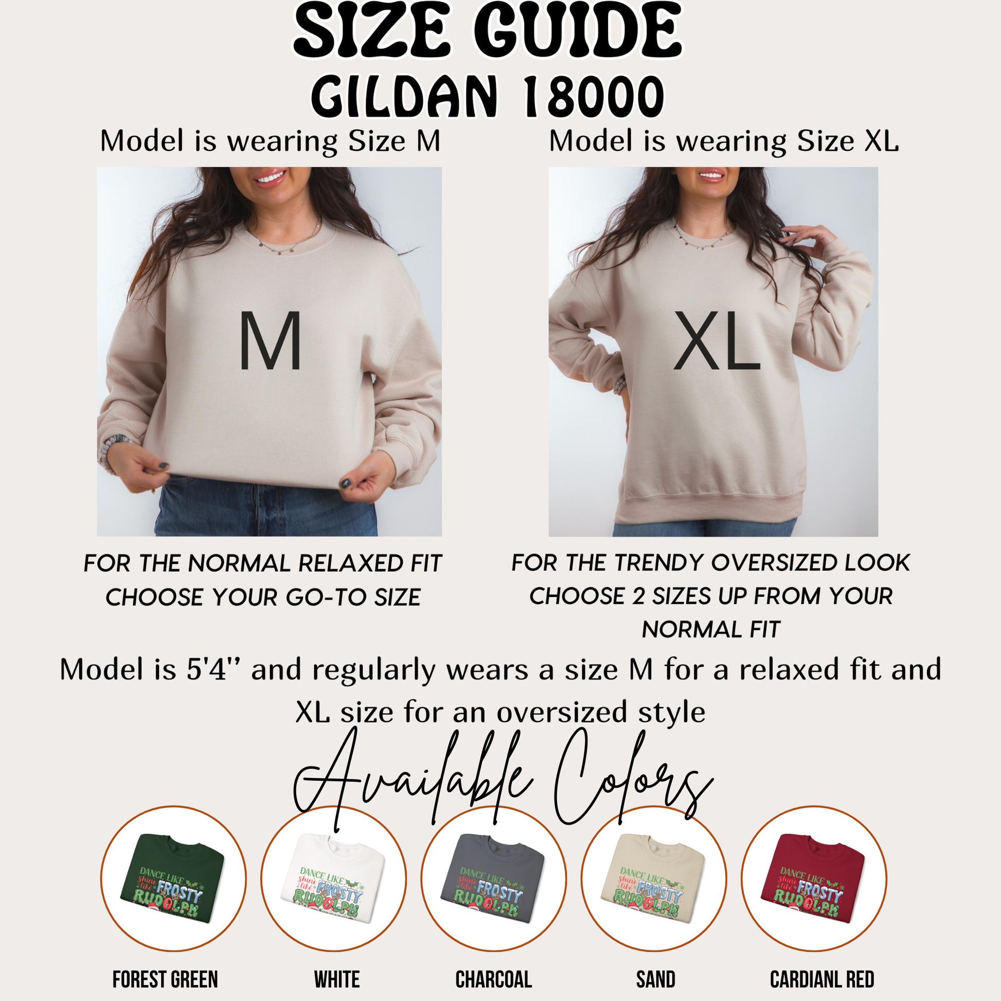 Personalized Christmas Sweatshirt, Dance Like Frosty Rudolph Santa Jesus, Holiday Graphic Gildan 18000 Pullover, Xmas Crewneck